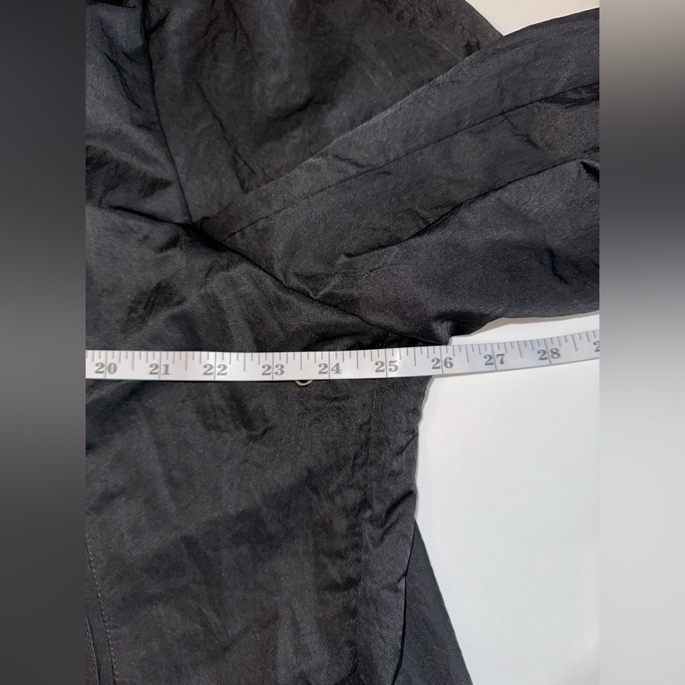 Lane Bryant Black Collared Rain Jacket Women’s Size 22/24 Zip Up Waterproof - Picture 6 of 9